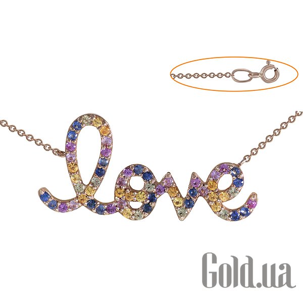 

Колье Lurie Jewelry, Золотое колье с сапфирами, 40