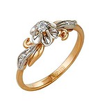 Женское золотое кольцо с бриллиантами, 1711769