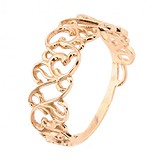 Жіноча золота каблучка