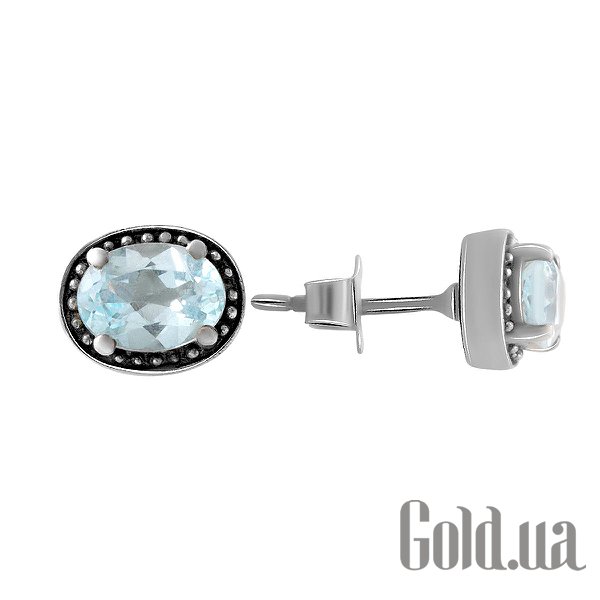 

Серьги-гвоздики Fresh Jewelry, Серебряные серьги с топазами