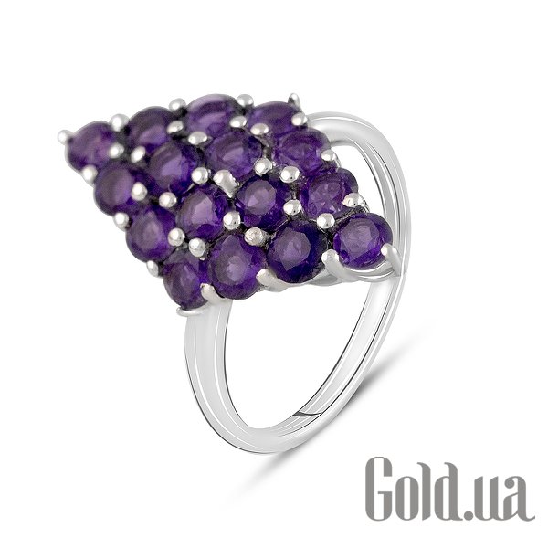 

Женские кольца Fresh Jewelry, Женское серебряное кольцо с аметистами, 18