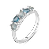 Женское серебряное кольцо с топазами, 1771161