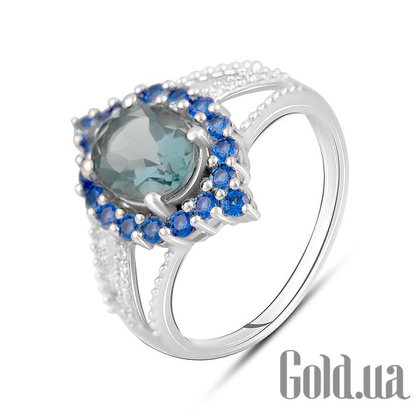 

Женские кольца Fresh Jewelry, Женское серебряное кольцо с куб. циркониями и топазом, 19