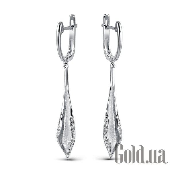 

Серьги с подвесками Lurie Jewelry, Золотые серьги с бриллиантами