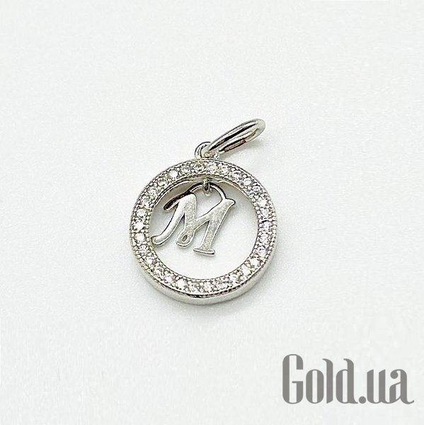 

Кулон-буква Silvex925, Серебряный кулон с куб. циркониями