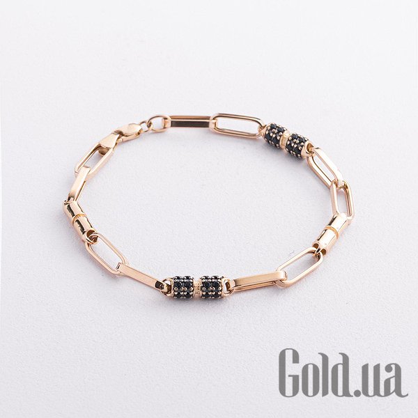 

Браслет Украина, Женский золотой браслет с куб. циркониями, 17