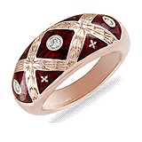 Faberge Женское золотое кольцо с бриллиантами, 082073