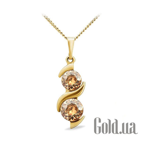

Женские колье и кулоны Kobi, Золотой, Кулон с цепочкой с кристаллами Swarovski в позолоте