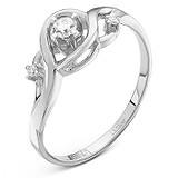 Женское золотое кольцо с бриллиантами, 1554330