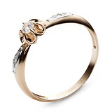 Золотое кольцо с бриллиантами, 1619098
