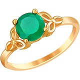 Женское золотое кольцо с агатом, 1636506