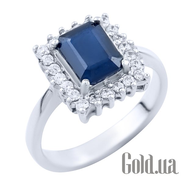 

Женские кольца Fresh Jewelry, Женское серебряное кольцо с сапфиром и куб. циркониями, 17