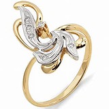 Женское золотое кольцо с бриллиантами, 1684890