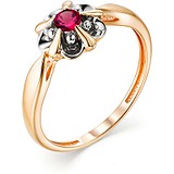 Женское золотое кольцо с рубином, 1696922