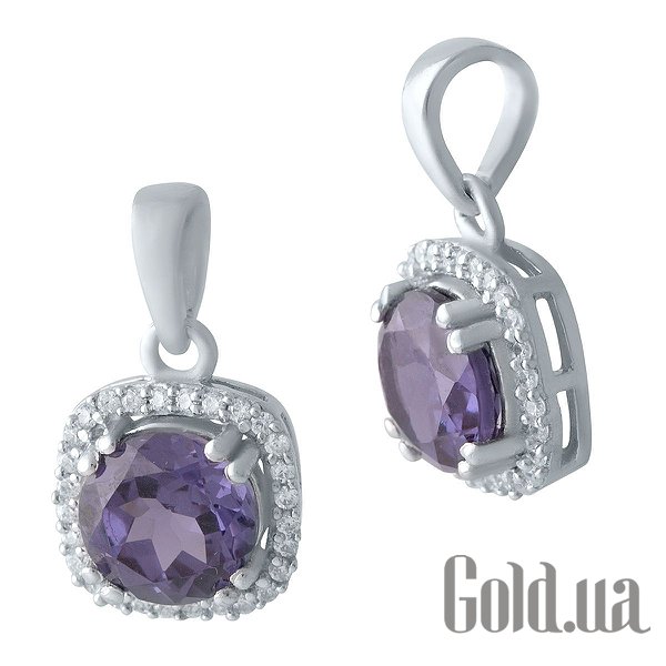 

Женские кулоны Fresh Jewelry, Серебряный кулон с александритом и куб. циркониями