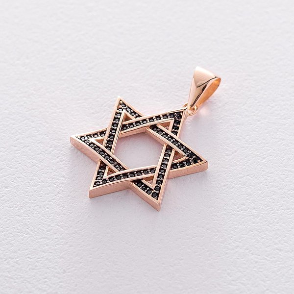 Золотий кулон з куб. цирконіями