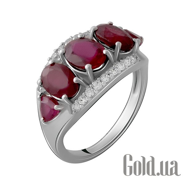 

Женские кольца Fresh Jewelry, Женское серебряное кольцо с куб. циркониями и рубинами, 19