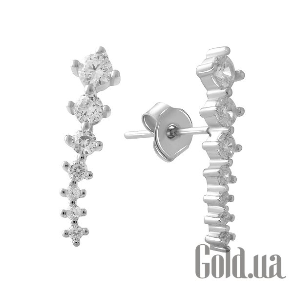 

Серьги-гвоздики Fresh Jewelry, Серебряные серьги с куб. циркониями