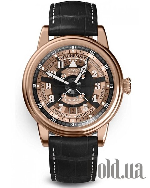 

Швейцарские часы Aviator, Мужские часы Douglas day date Meca-41 Automatic V.3.36.2.289.4