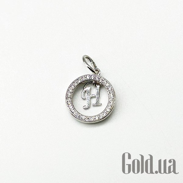 

Кулон-буква Silvex925, Серебряный кулон с куб. циркониями