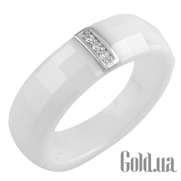 

Обручальное кольцо Fresh Jewelry, Серебряное обручальное кольцо с керамикой и куб. циркониями, 19