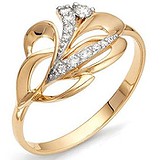 Женское золотое кольцо с бриллиантами, 1554587