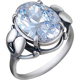 Женское серебряное кольцо с куб. цирконием, 1614491