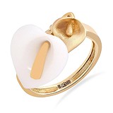 Женское золотое кольцо с керамикой, 1666715