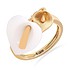Женское золотое кольцо с керамикой - фото 1