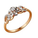 Женское золотое кольцо с бриллиантами, 1711771