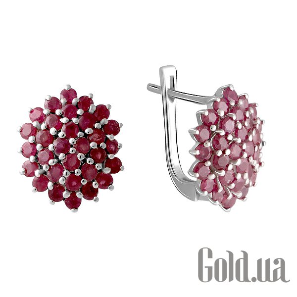 

Серьги Fresh Jewelry, Серебряные серьги с рубинами