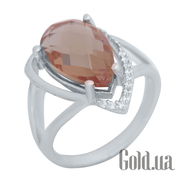 

Женские кольца Fresh Jewelry, Женское серебряное кольцо с куб. циркониями и султанитом, 17.5