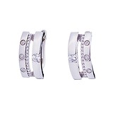 Золотые серьги с куб. циркониями, 1756827