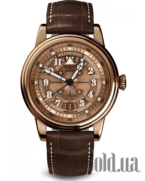 Купить Aviator Мужские часы Douglas day date Meca-41 Automatic V.3.36.8.290.4