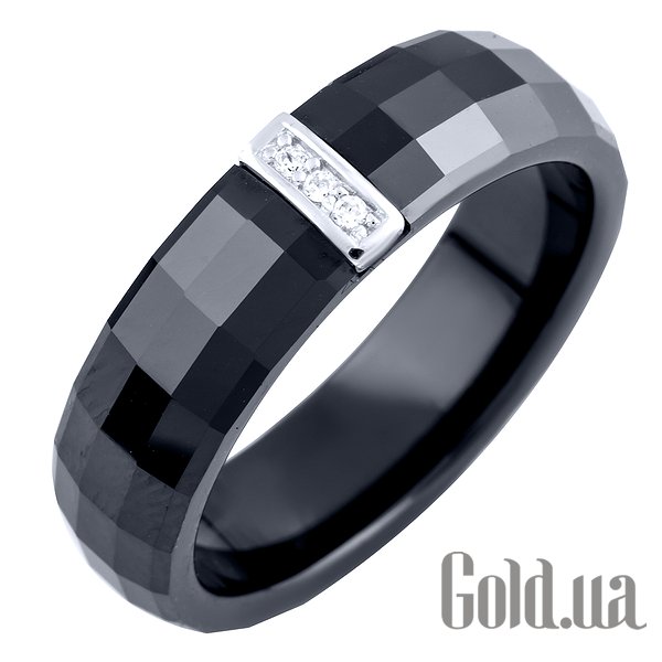 

Обручальное кольцо Fresh Jewelry, Серебряное обручальное кольцо с керамикой и куб. циркониями, 18.5