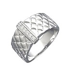 Женское серебряное кольцо с куб. циркониями, 1618076