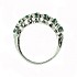 Женское серебряное кольцо с изумрудами - фото 3