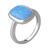 Женское серебряное кольцо с опалом (2060390), фото