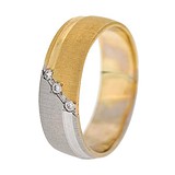 Золотое обручальное кольцо с куб. циркониями, 1765276