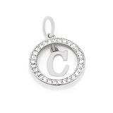 Серебряный кулон с куб. циркониями, 1787804
