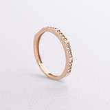 Жіноче золоте кільце з куб. цирконіями, 1796252