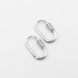 Серебряные серьги с куб. циркониями, 1796764