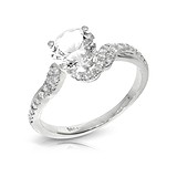 Женское золотое кольцо с бриллиантами, 820892