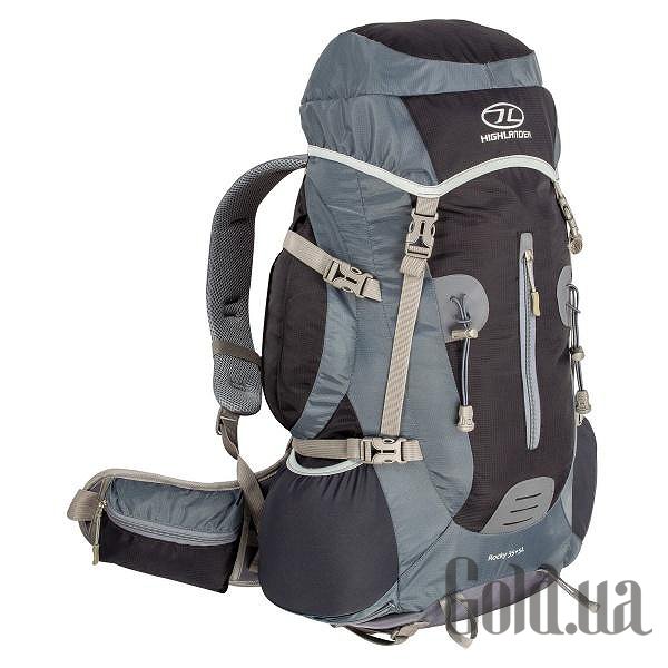 

Рюкзак Highlander, Черный;серый, Рюкзак Rocky 35+5 Black/Grey