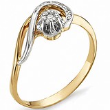 Женское золотое кольцо с бриллиантами, 1554077
