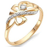 Женское золотое кольцо с бриллиантами, 1554589