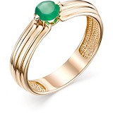 Женское золотое кольцо с агатом, 1606045
