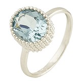 Женское серебряное кольцо с топазом, 1617821
