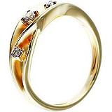 Женское золотое кольцо с бриллиантами, 1625757
