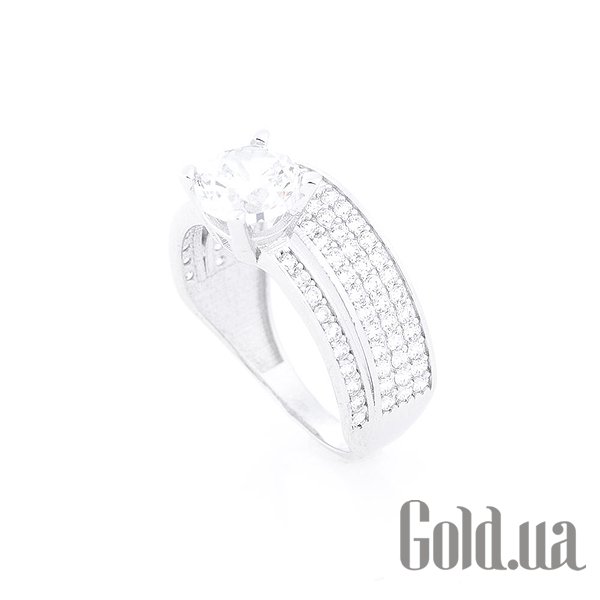 

Обручальное кольцо Украина, Золотое обручальное кольцо с куб. циркониями, 17.5